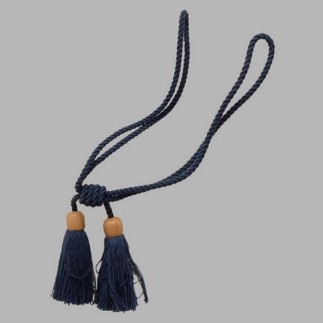 Embrasse ophaalkoord met 2 flossen kleur blauw L 55 cm