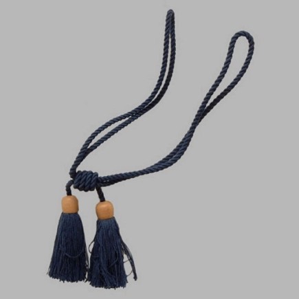 Embrasse ophaalkoord met 2 flossen kleur blauw L 55 cm