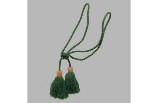 Embrasse pour rideaux 2 glands couleur vert L 55 cm