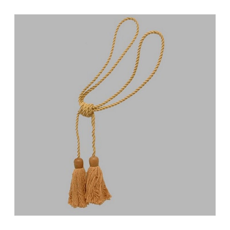 Curtain tie back with 2 tassels color yellow Length 55 cm Curtain tie back with 2 tassels color yellow Length 55 cm