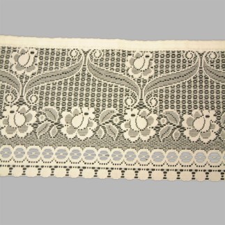 sheer fabric Jacquard with classic flowers straight