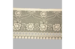 valletje jacquard met bloemetjes klassiek recht