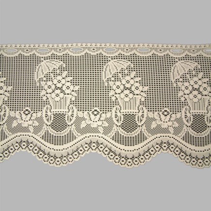 voilage Jacquard avec chariot à fleurs classique