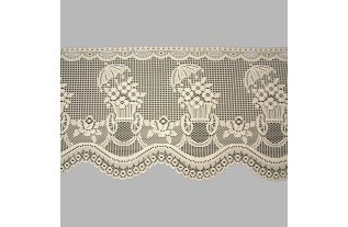 sheer fabric Jacquard with classic flower cart