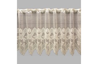 voilage Jacquard de café moderna hauteur 60 cm