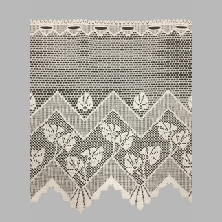 voilage Jacquard de café moderna hauteur 60 cm
