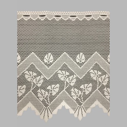 voilage Jacquard de café moderna hauteur 60 cm