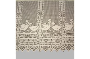 voilage avec canards à rayures