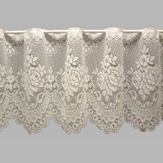 sheer fabric Jacquard with floral pattern 43 - 90 cm  height