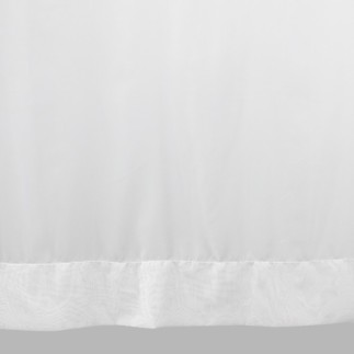 Sheer fabric white with point claire different heights