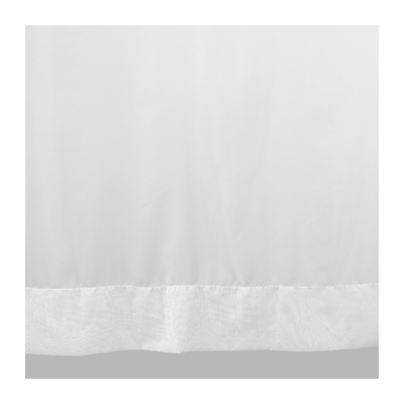 Sheer fabric white with point claire different heights