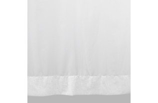 Voilage transparent blanc avec point claire différentes hauteurs