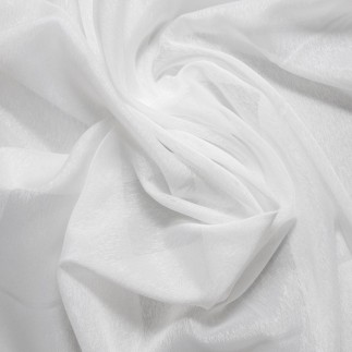 Rideau à mailles en voile de sable brillant blanc