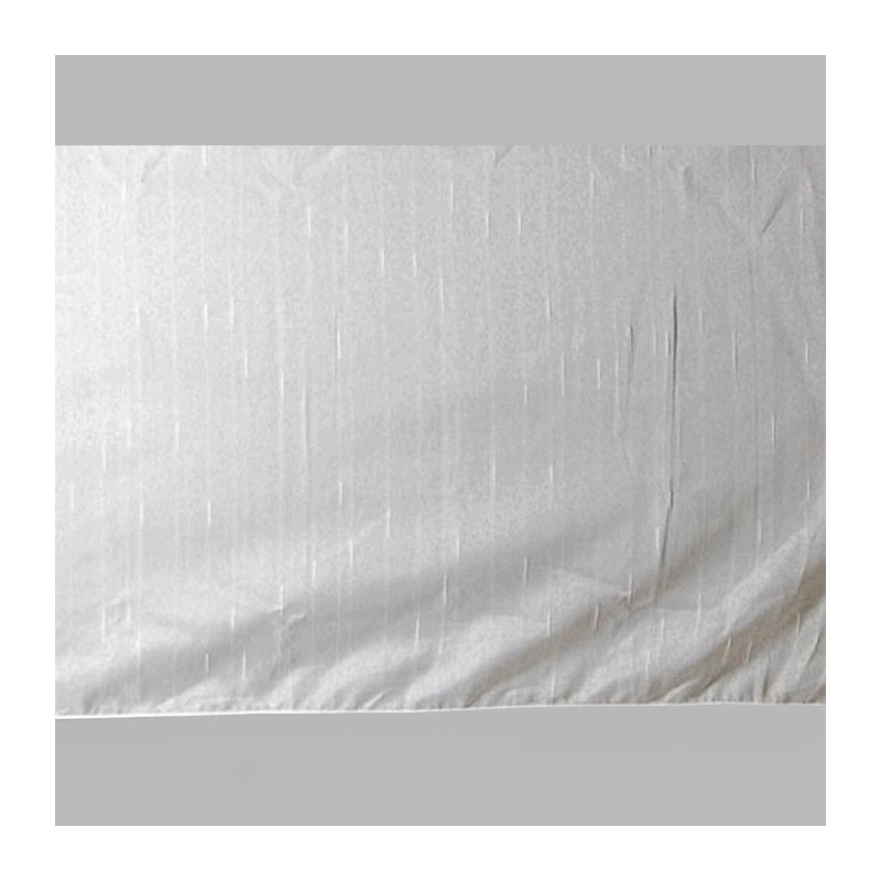 Voilage blanc brillant avec bande hauteur 220 cm