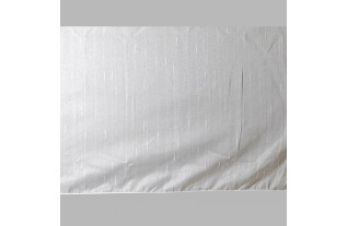 Voilage blanc brillant avec bande hauteur 220 cm