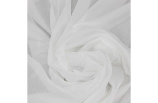 Voile fantaisie transparent avec dentelle au plomb hauteur 300 cm