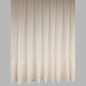 Voilage transparent sable écru avec point claire hauteur 220 cm