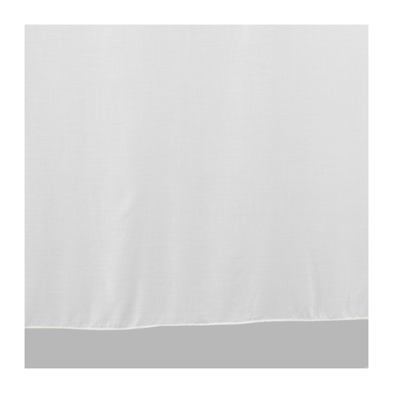 Vitrage ecru voile linnen look hoogte 160 cm