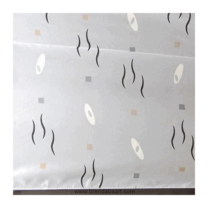 Sheer fabric white with characters and lead lace height 300 cm Sheer fabric white with characters and lead lace height 300 cm