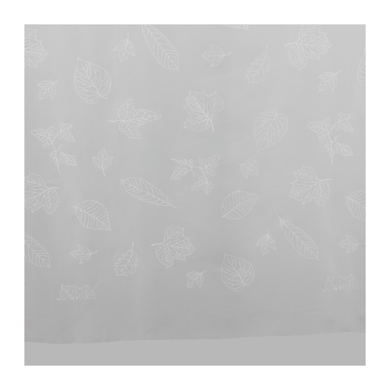 Vitrage voile wit met bladeren hoogte 290 cm Vitrage voile wit met bladeren hoogte 290 cm