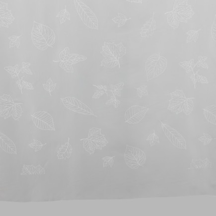 Voilage blanc avec des feuilles hauteur 290 cm