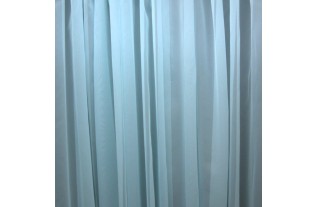 Vitrage van voile kleur licht blauw breedte 300 cm