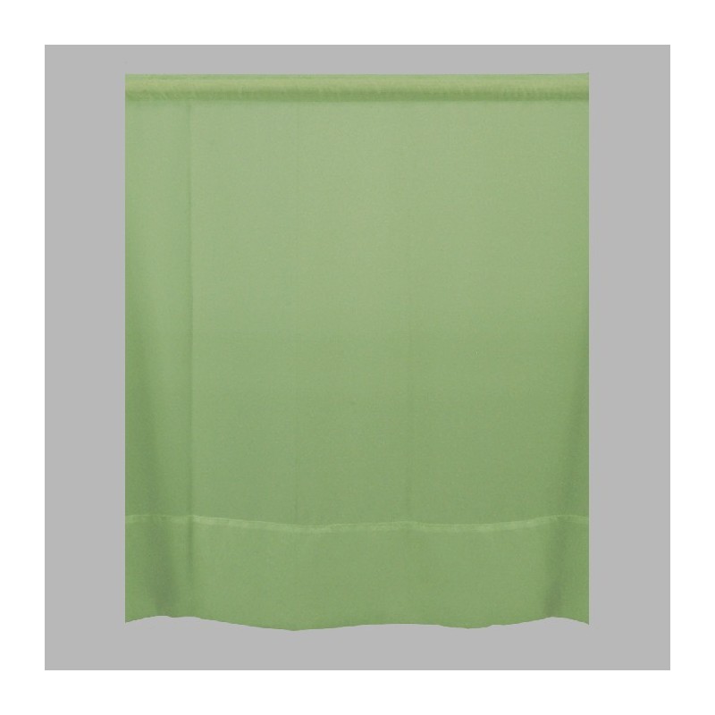 Green voile net with header and hem height 95 cm Green voile net with header and hem height 95 cm