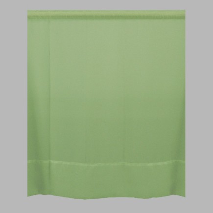 Green voile net with header and hem height 95 cm