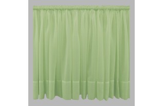 Green voile net with header and hem height 95 cm