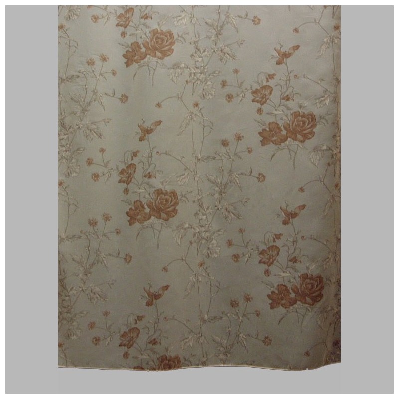 Vitrage voile ecru gebloemd met loodveter hoogte 270 cm Vitrage voile ecru gebloemd met loodveter hoogte 270 cm