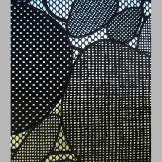 Lineafix statische raamfolie design gravel Cornwall Black breedte 46 cm