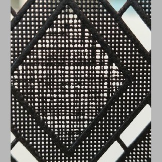 Lineafix Window Static Privacy Film design rhombus Cornwall Black width 46 cm