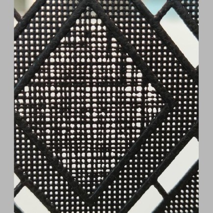 Lineafix fenêtre film statique design rhombus Cornwall Black largeur 46 cm