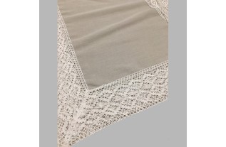 tafelloper rechthoekig model Eva linnenlook