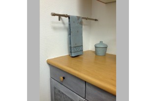 tafel nap peyote green ornament en fruit 50 x 70 cm