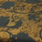 Elegant Rectangular Tablecloth with Black Floral Print – 130 x 100 cm