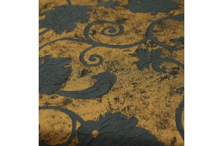 Nappe Rectangulaire Élégante avec Motif Floral Noir – 130 x 100 cm