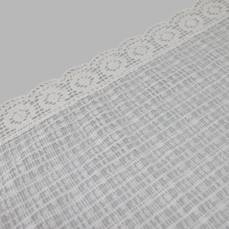 Nappe avec Bordure en Dentelle Élégante – 85 x 100 cm, Fabriquée à la Main dans Notre Atelier
