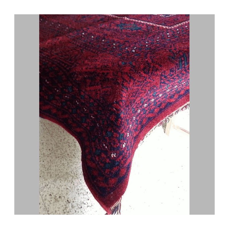 tafelkleed wol kleur bordeaux rood 150 x 215 cm