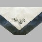 Tablecloth organza with olives color blue 150 x 150 cm