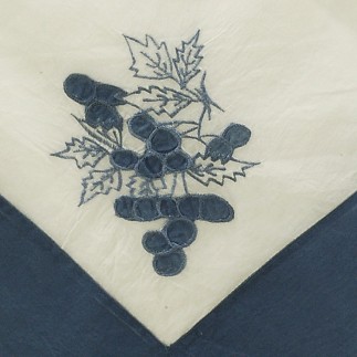 nappe de organza ou avec des raisins couleur bleu 150 x 150 cm