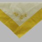 tablecloth organza with olives color white and yellow 150 x 150 cm