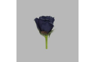 rose of silk color blue length 90 cm