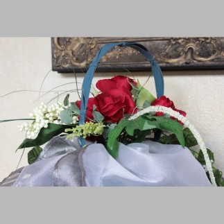 bloemenboeket van zijde 30 cm