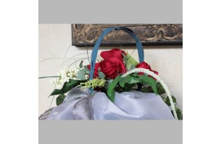 bloemenboeket van zijde 30 cm