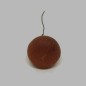 poire par pièce de décoration couleur brun foncé 5 cm