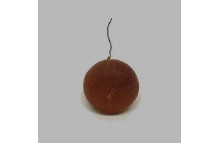 peer per stuk voor decoratie kleur donker bruin 5 cm