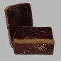 box for decoration, potpourri or jewelry color brown 10 x 7 cm H 6 cm