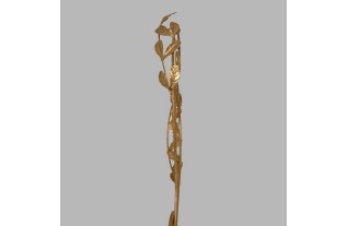Fer ornemental avec feuilles couleur or 40 x 16 cm