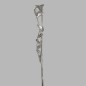 Ornamental Iron with leaves color silver 40 x 16 cm